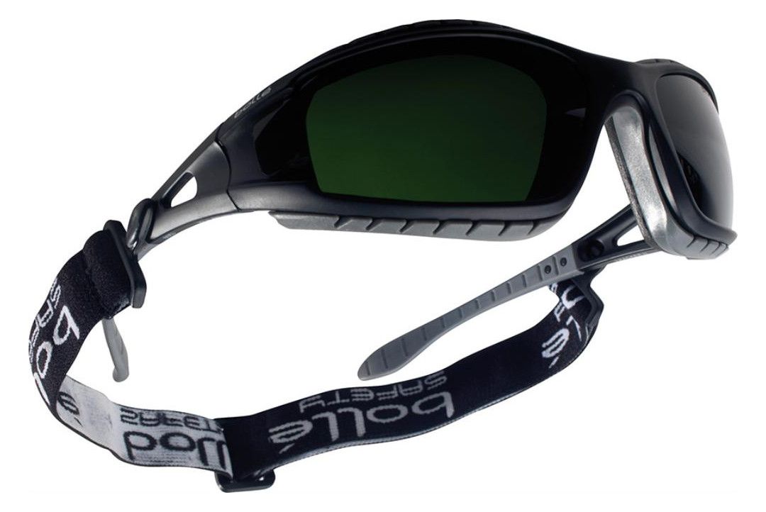 bollé Schutzbrille, grau/schwarz