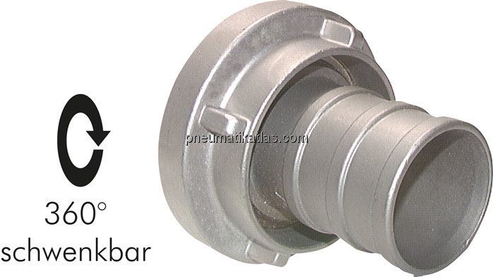 Storz-Kupplung 25-D, 25 (1")mm Schlauch, Aluminium (geschmiedet)
