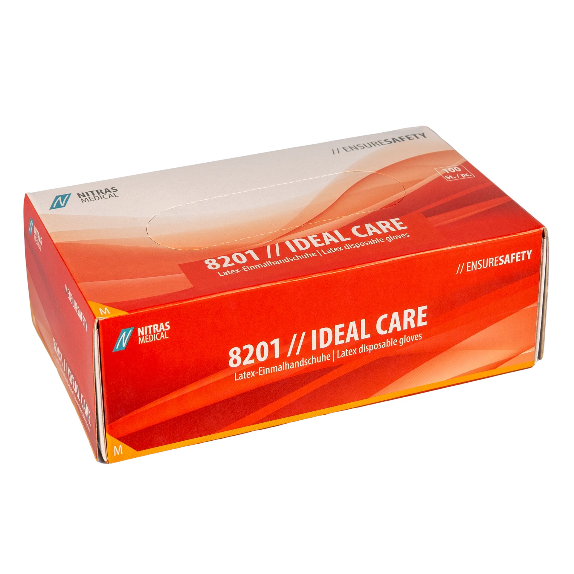 NITRAS IDEAL CARE, Latex-Einmalhandschuhe 8201