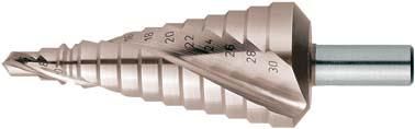 Stufenbohrer Universal HSS spiralgenutet 4-12mm FORMAT