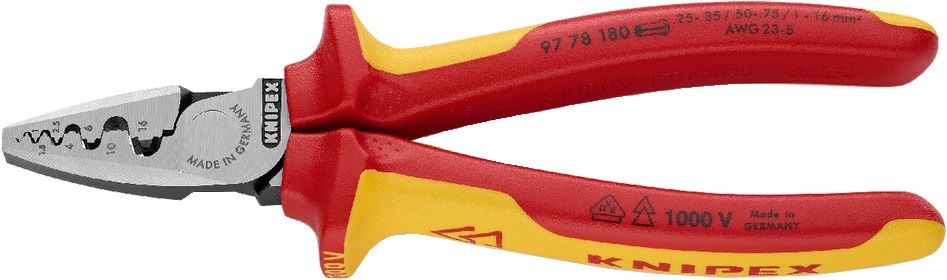 KNIPEX Aderendhülsen-Crimpzange, VDE