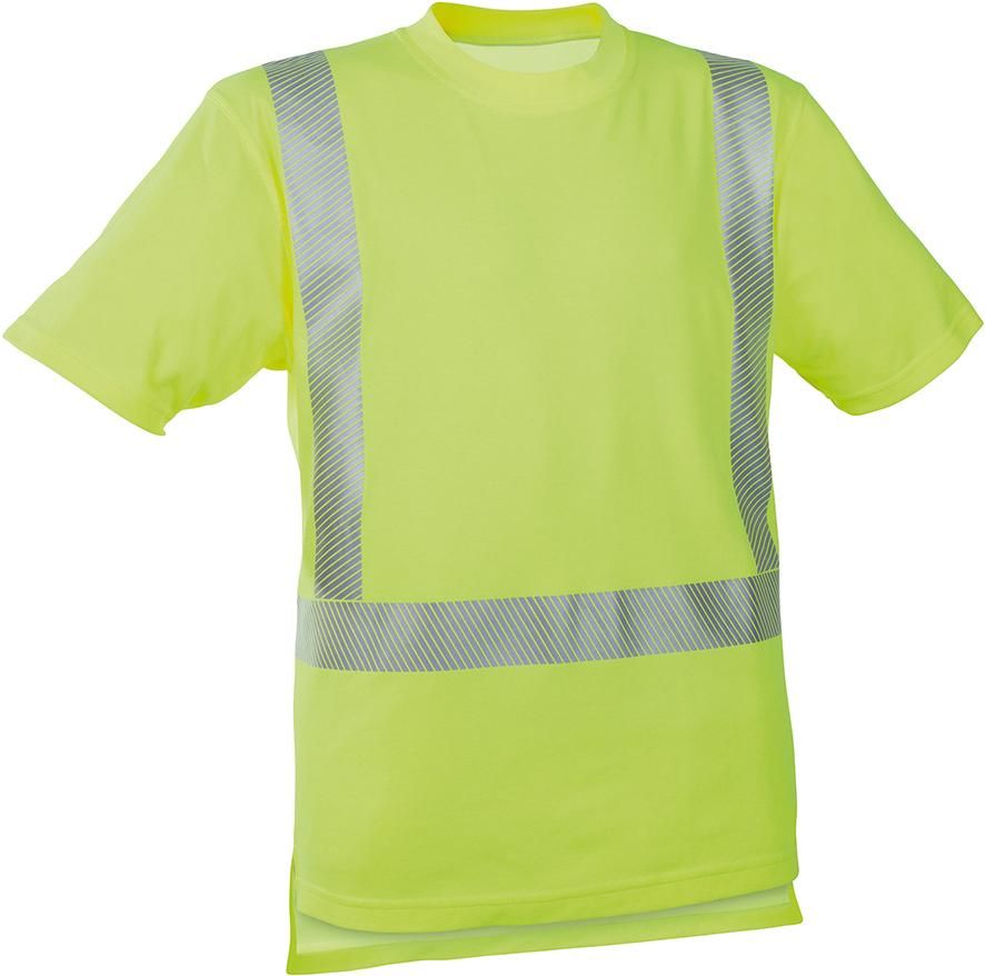 Warn-T-Shirt leuchtgelb, Gr. 2XL