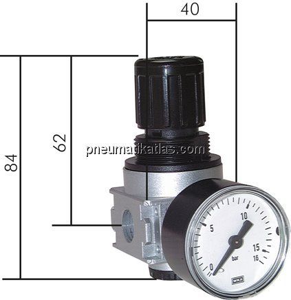 MULTIFIX Druckregler, G 1/8", 0,5 - 10bar, Baureihe 0