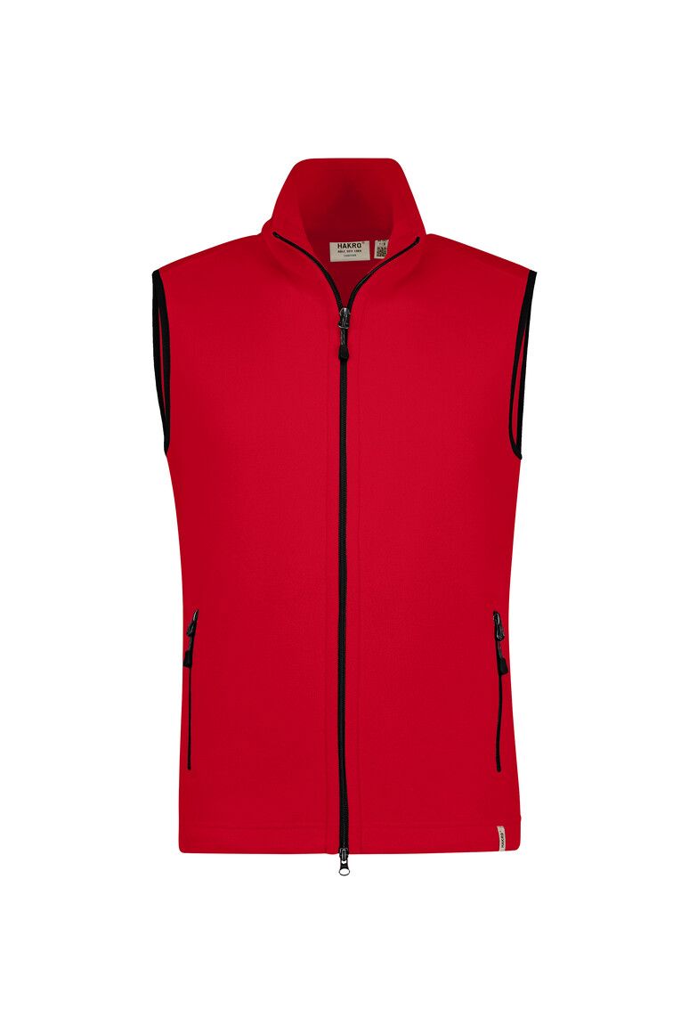 HAKRO Fleeceweste ECO rot, XS