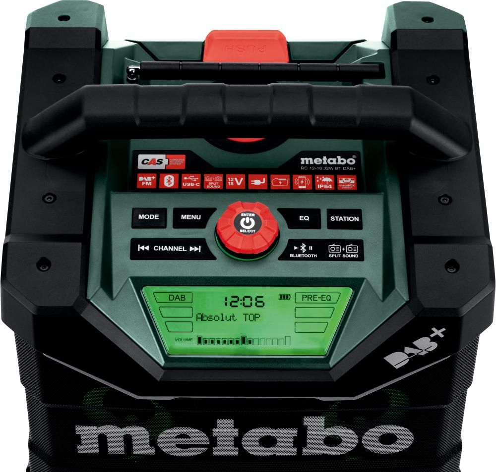 Baustellenradio solo RC12-18 32WBTDAB+ Metabo ohne Akku ohne Ladegerät Karton