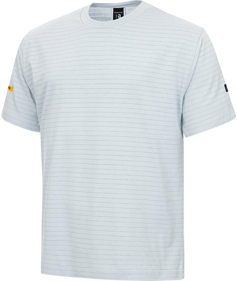Cotton Knit T-Shirt, silbergrau, Gr. 2XL