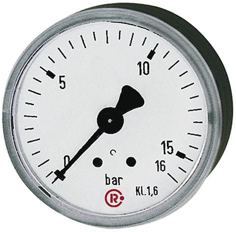 RIEGLER Manometer rückseitig zentrisch 63mm