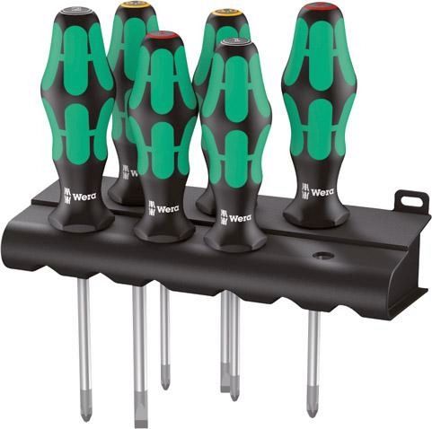 WERA Schraubendrehersatz Grün/Schwarz 6tlg