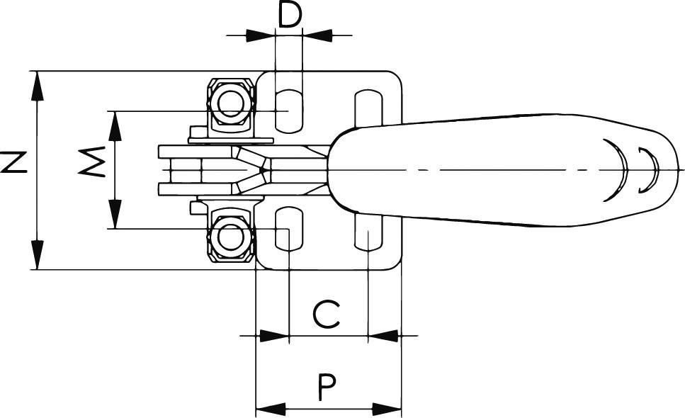 Verschlussspanner 6848V vertikal Gr.2 AMF