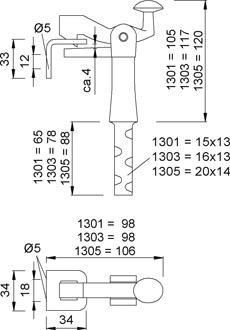 KWS 1303 Torfestst.117mm m.Steind.z.Einm.Boden