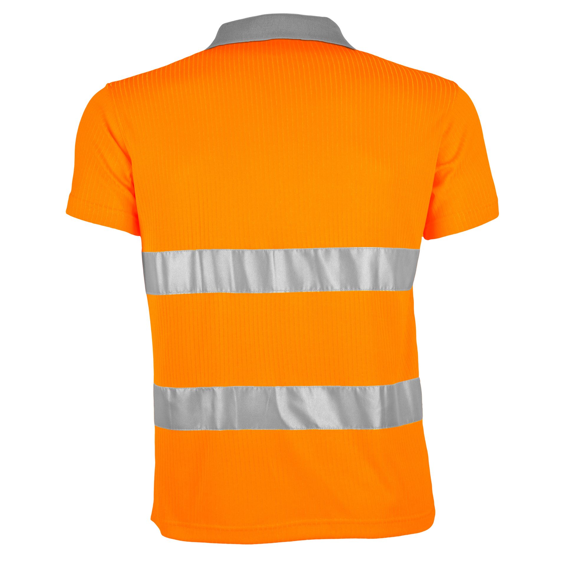 Qualitex Poloshirt "signal" signal, warnorange, Gr. S