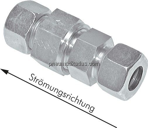 Hydraulik-Rückschlagventil 6 L (M12x1,5), Stahl verzinkt