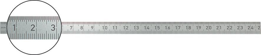 Biegsamer Stahlmassstab 500x18mm rostfrei FORMAT