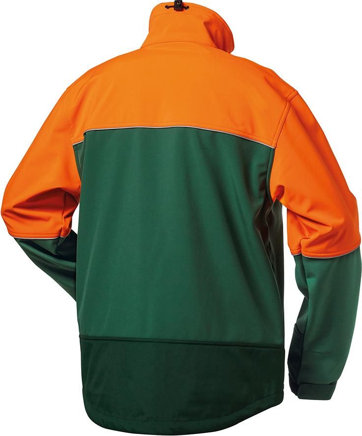 Forstjacke Sanddorn, Softshell,Gr.2XL,grün/orange