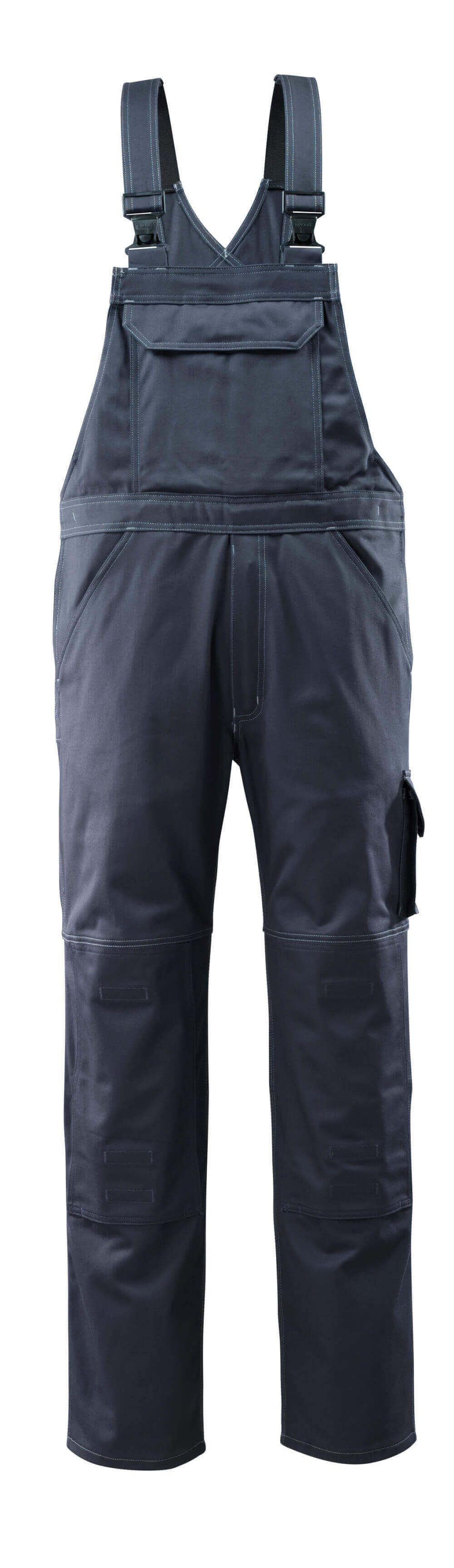 Latzhose mit Knietaschen MASCOT® Lowell Schwarzblau, 76C46