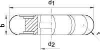 Halbrundfräser DIN855 HSS50x2mm R 1,0 FORMAT