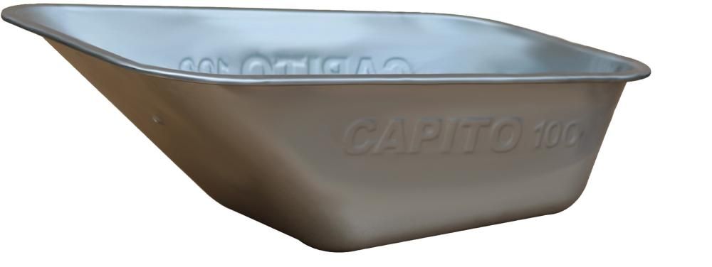 Mulde 100l f. Eurocar 100verzinkt, gelocht, 1,0mm