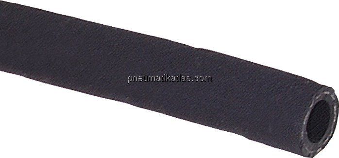 Gummischlauch für Steckanschlüsse 6,4x12,7mm, schwarz