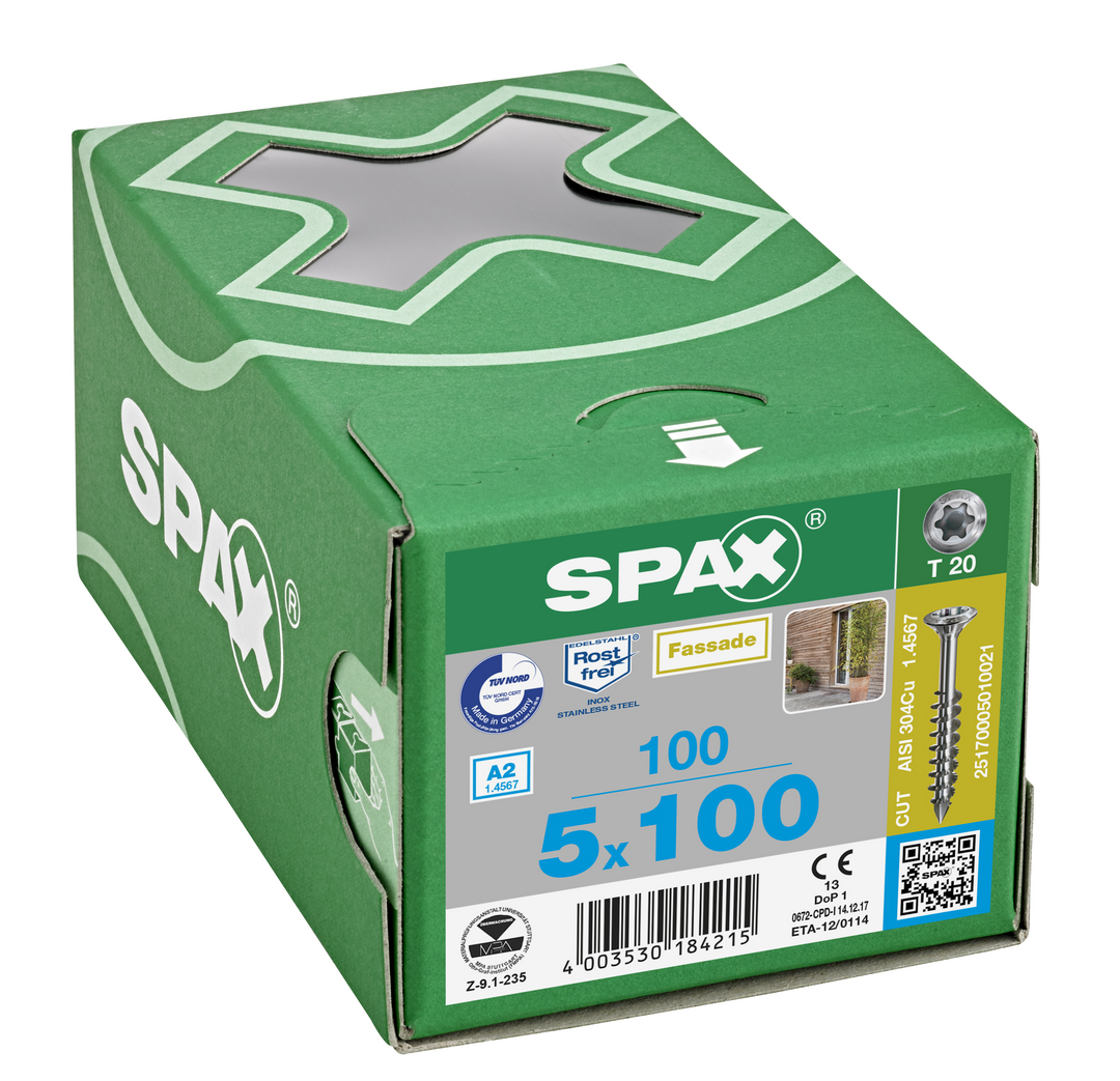 SPAX Fassenschraube Linsensenkkopf T-STAR plus TG