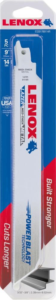 Säbelsägeblatt 229x25x1,1mm 14Zähne Pack a 5 Stück LENOX