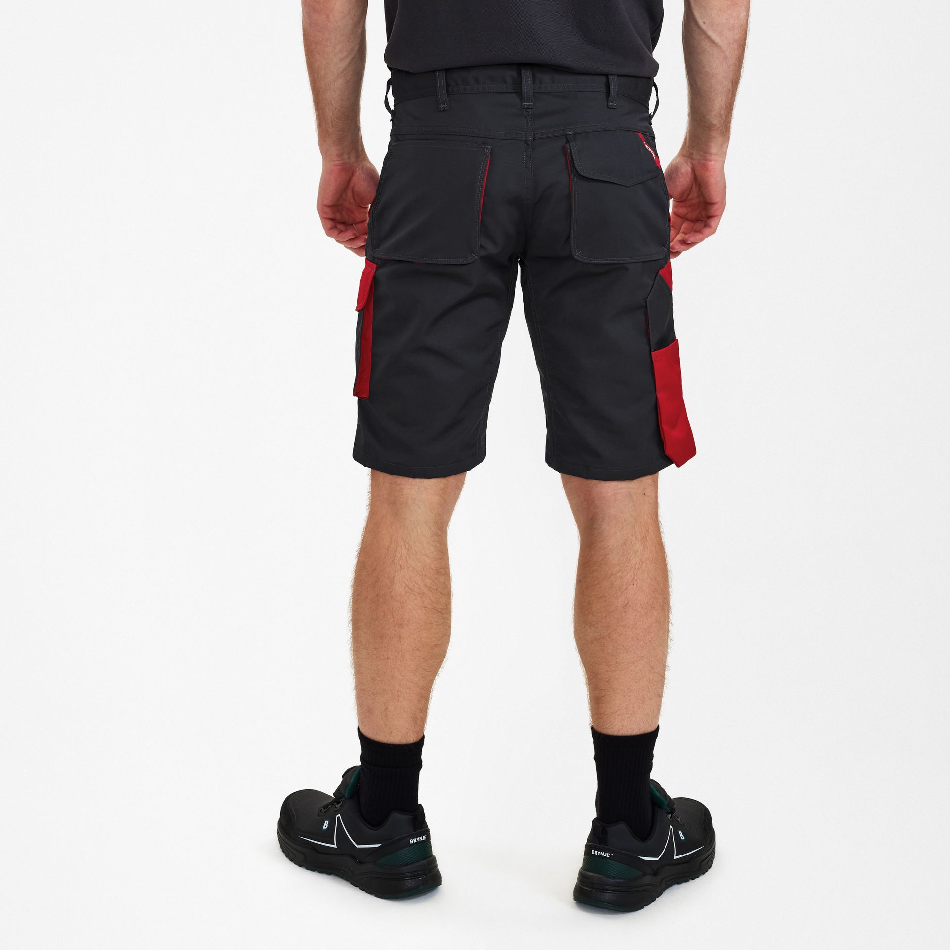 Galaxy Light Arbeitsshorts Anthrazit Grau/Tomato Red, Gr. 46