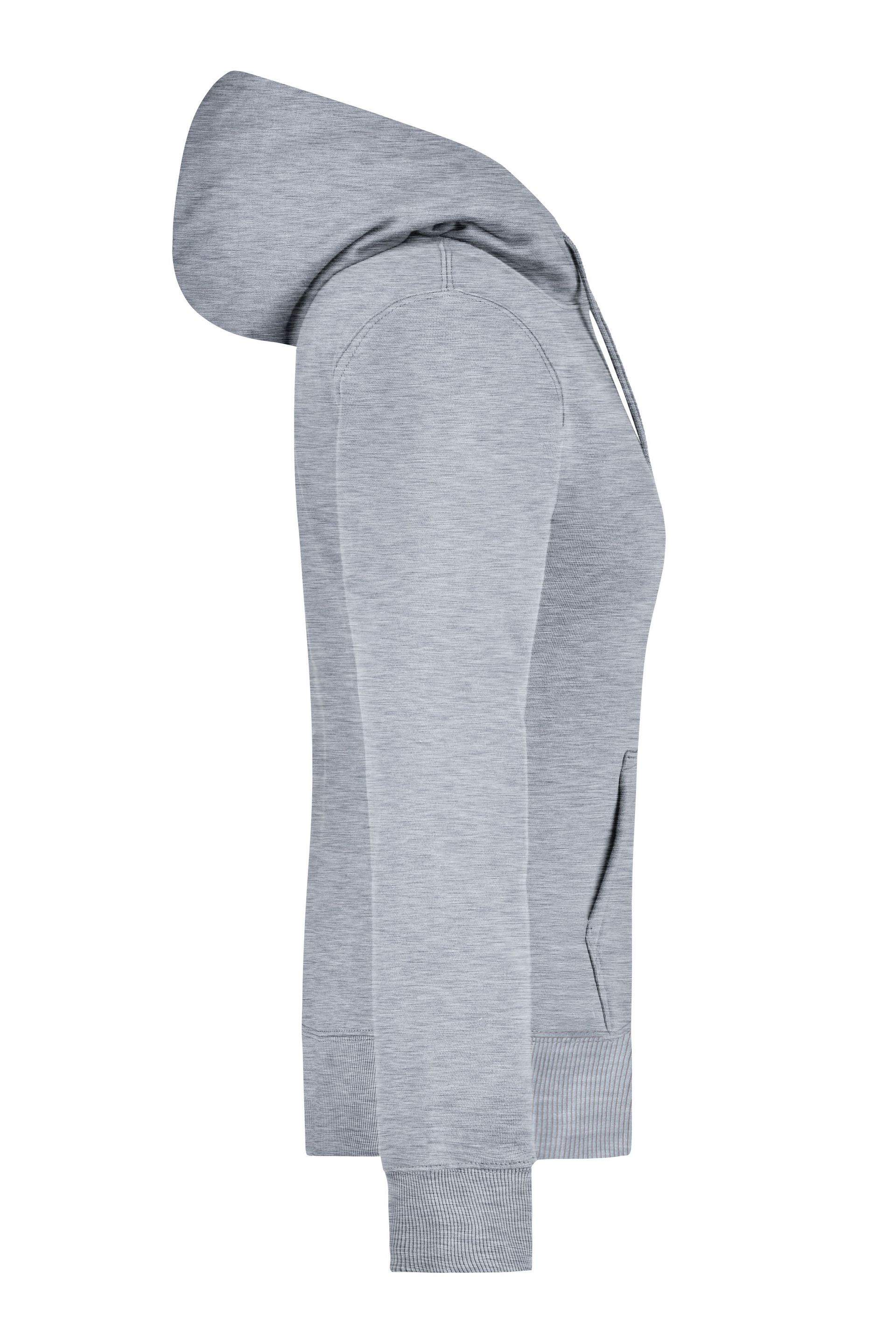 James & Nicholson JN051 Damen-Sweatshirt, Grau, Gr. L
