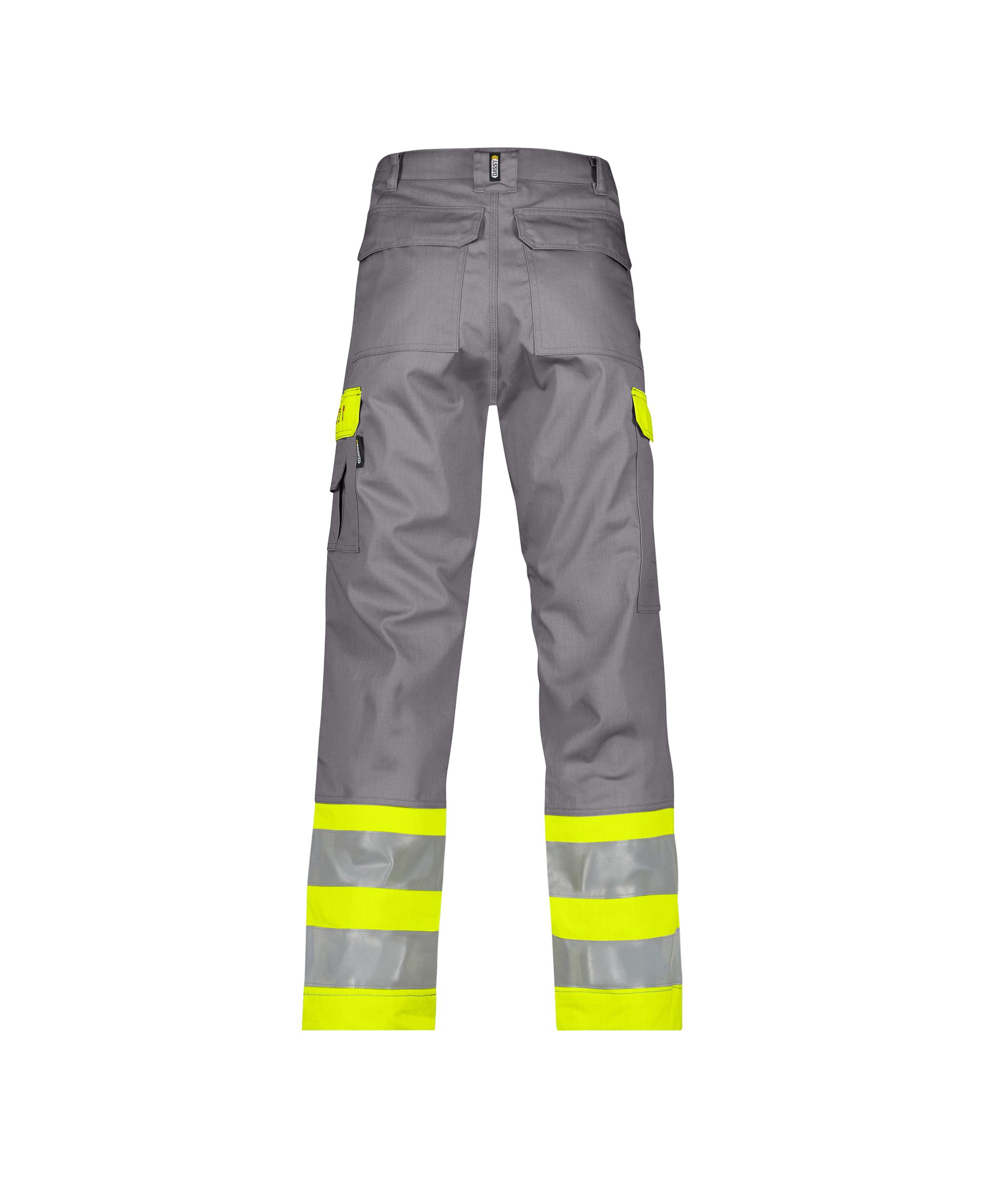 DASSY® Lenox - Multinorm Warnschutzhose mit Kniepolstertaschen - graphitgrau/neongelb, Gr. 42