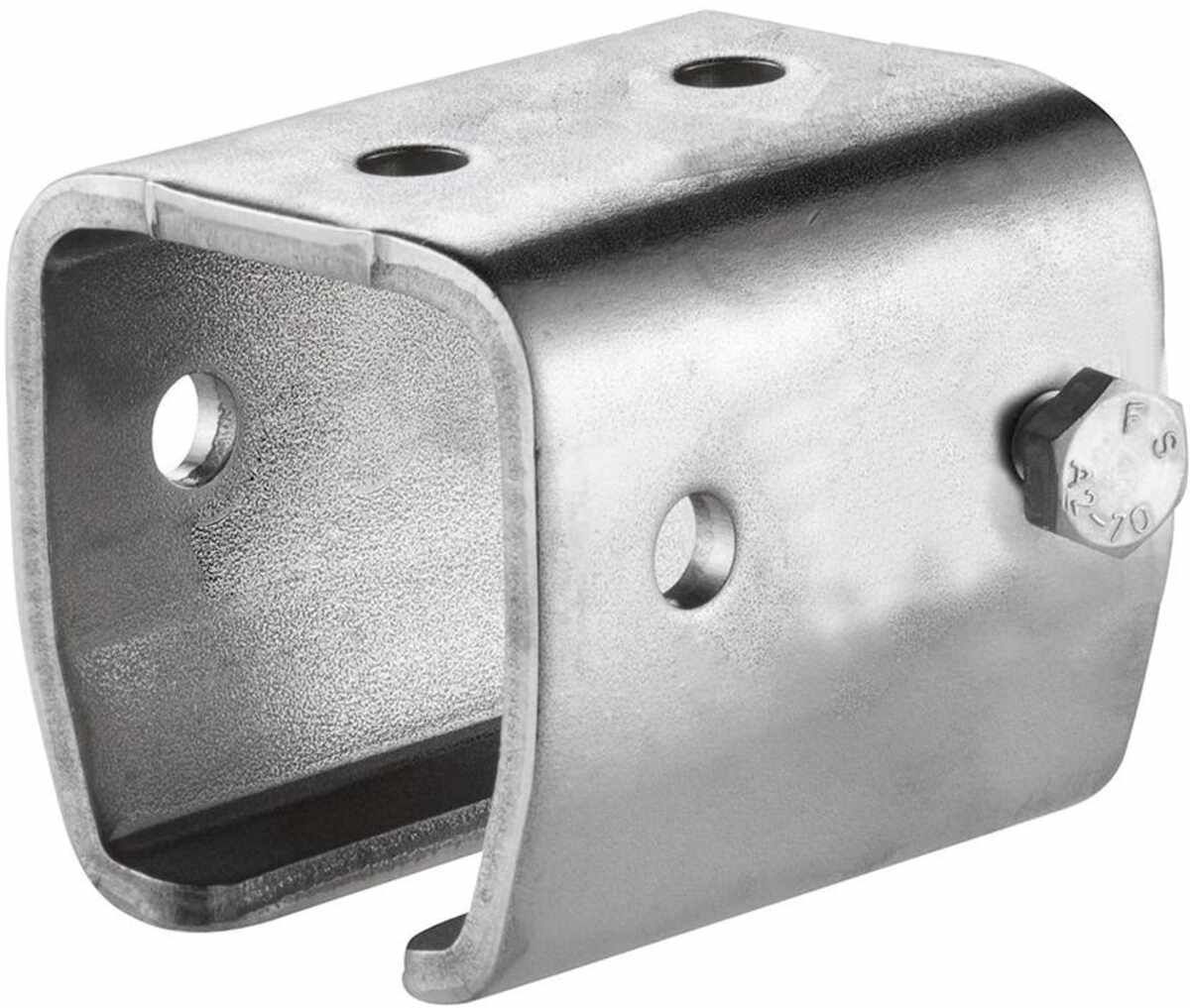 HELM 1404 Übersteckmuffe Stahlblank,Schraube seitl