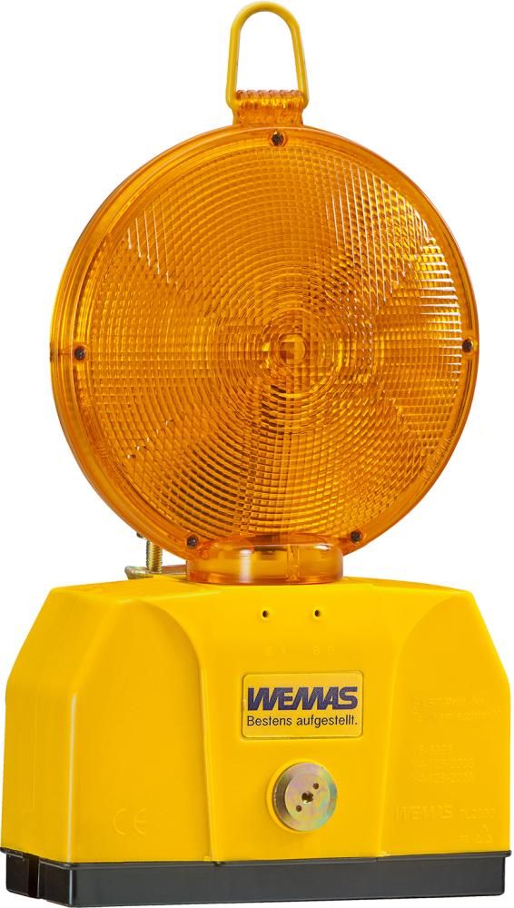 TL-Warnleuchte 2000/180, gelb 2, Gehäuse gelb, mit Halter