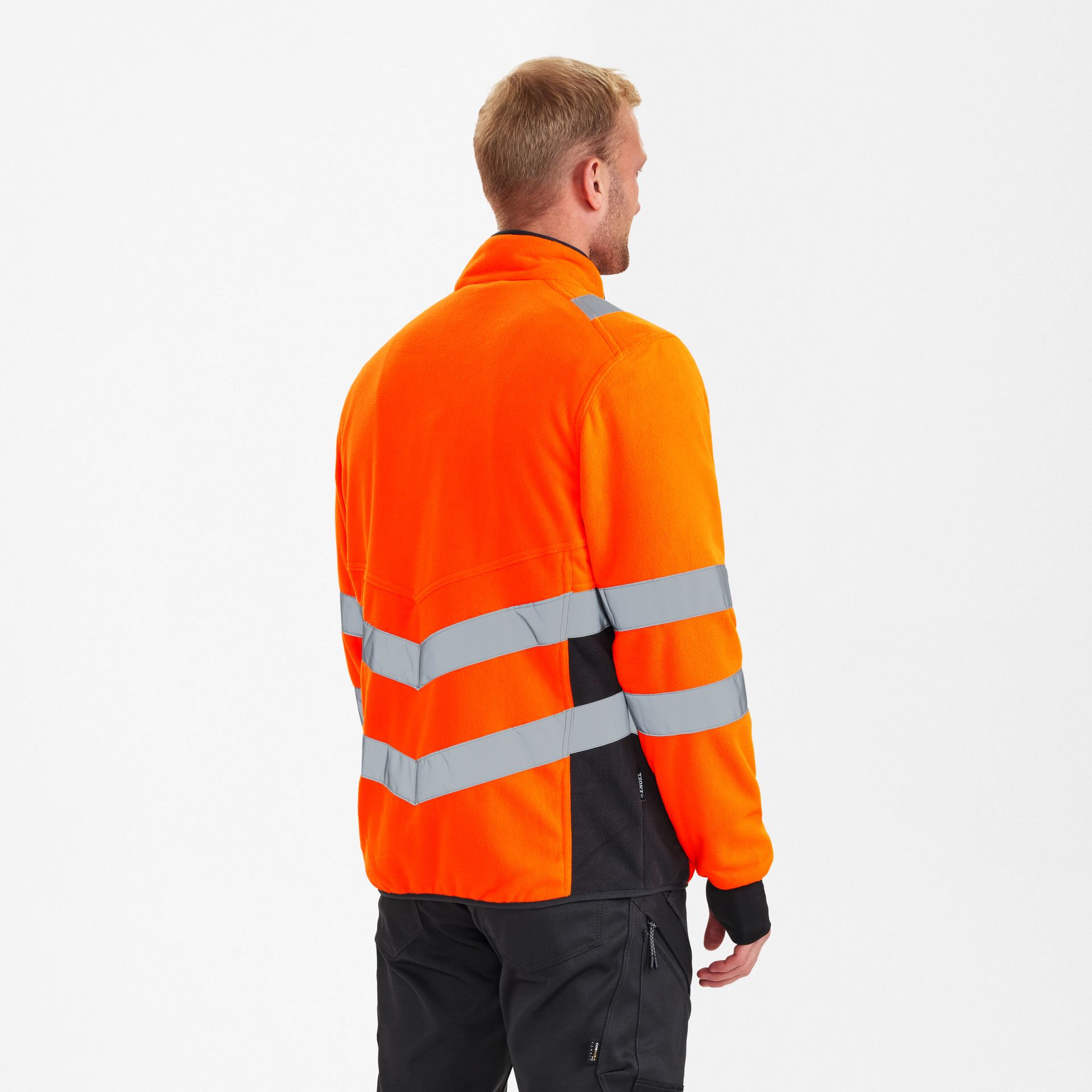 Safety Fleecejacke Orange/Anthrazit Grau, Gr. 6XL
