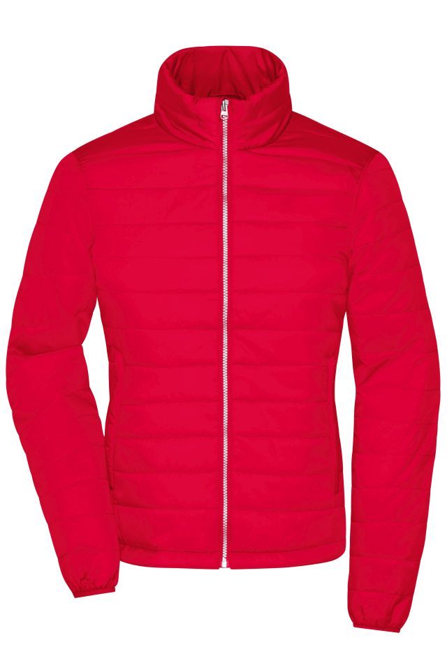 Ladies' Padded Jacket Leichte, wattierte Steppjacke rot, Gr. L