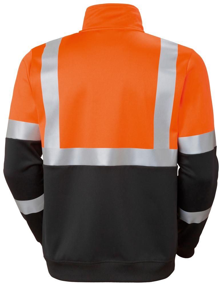Warn-Sweat-ZIP, orange, Gr.M