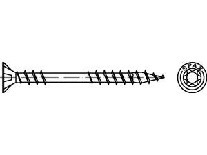 ART 89015 SPAX Senkkopf Stahl geh. 4,5 x 70 -T20 WIROX gal Zn S