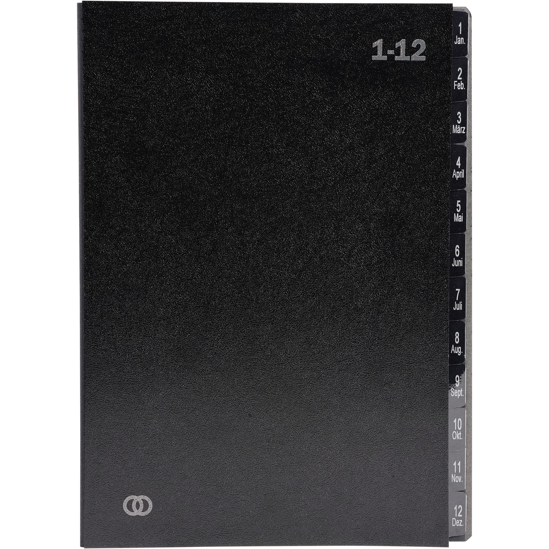 Pultordner oeco 1-12 12tlg schwarz