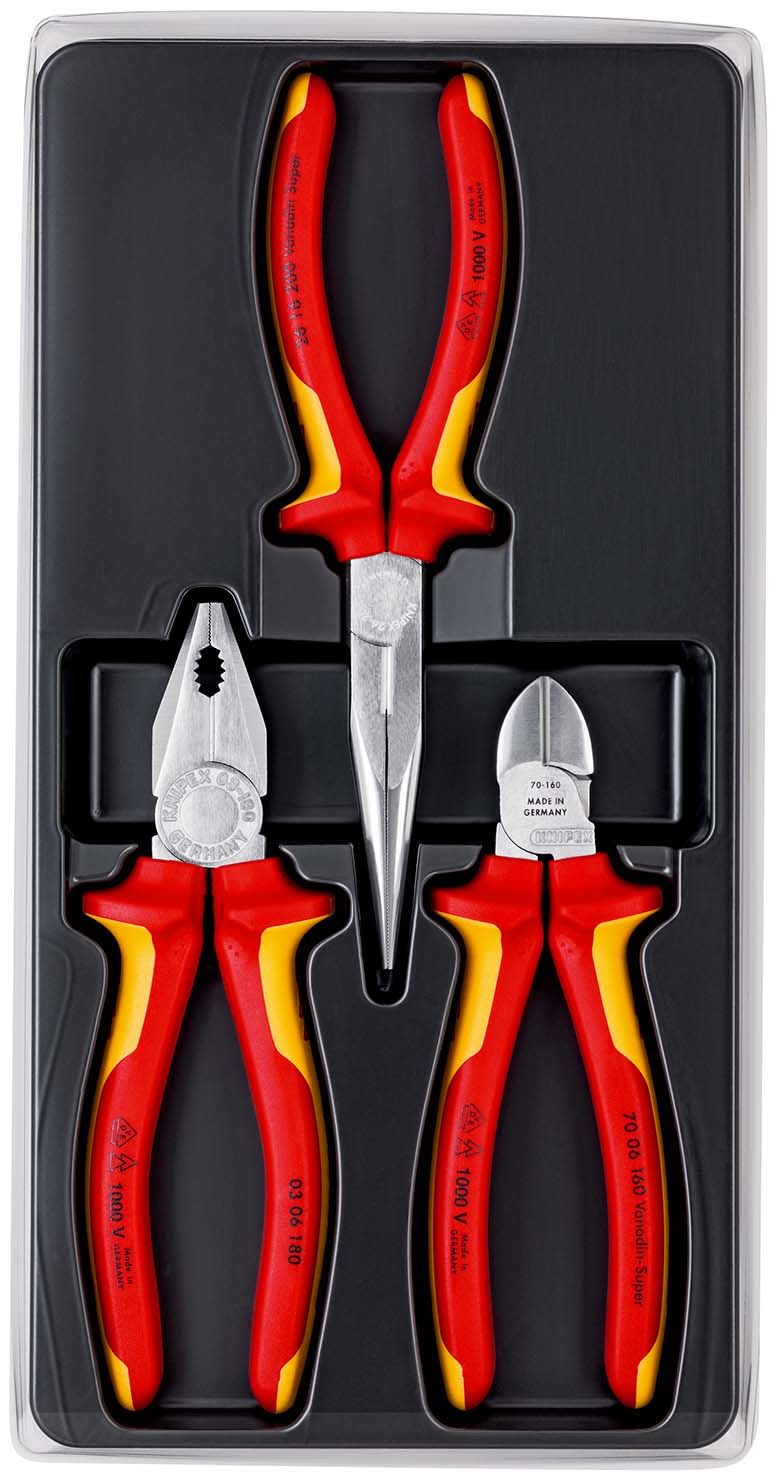 KNIPEX Elektro-Paket 1 x 03 06 180, 1 x 26 16 200