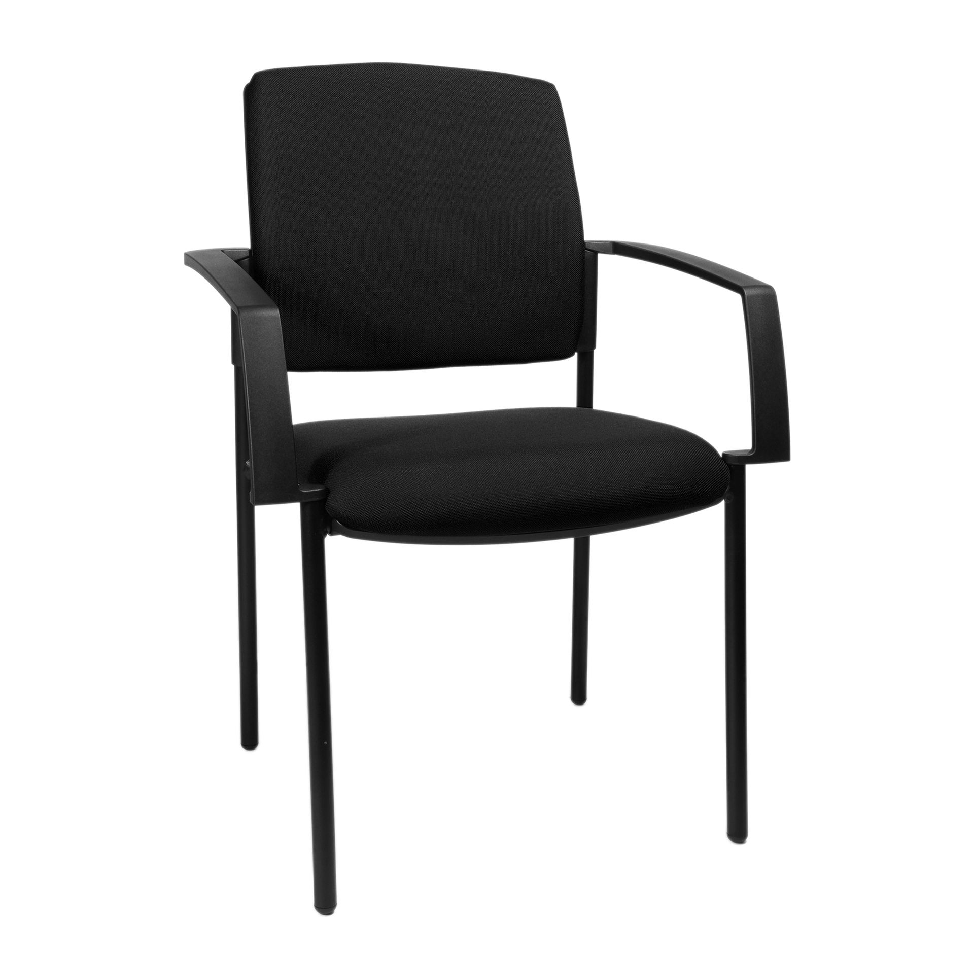 Besucherstuhl B to B 10 m.Arml sw