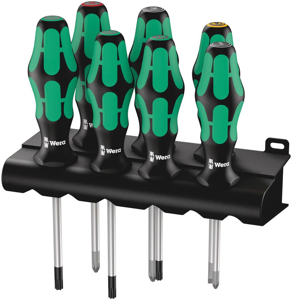 WERA Schraubendrehersatz Grün/Schwarz 7tlg