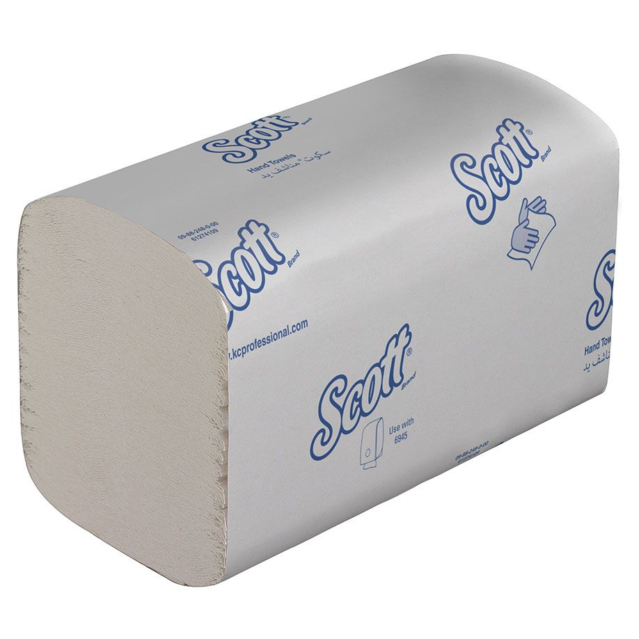 SCOTT Control Falthandtücher 1-lagig,weiß, 21,2 x 20,0 cm (15 x 322 Bl.)schnell auflösendPal. = 36 Kart.