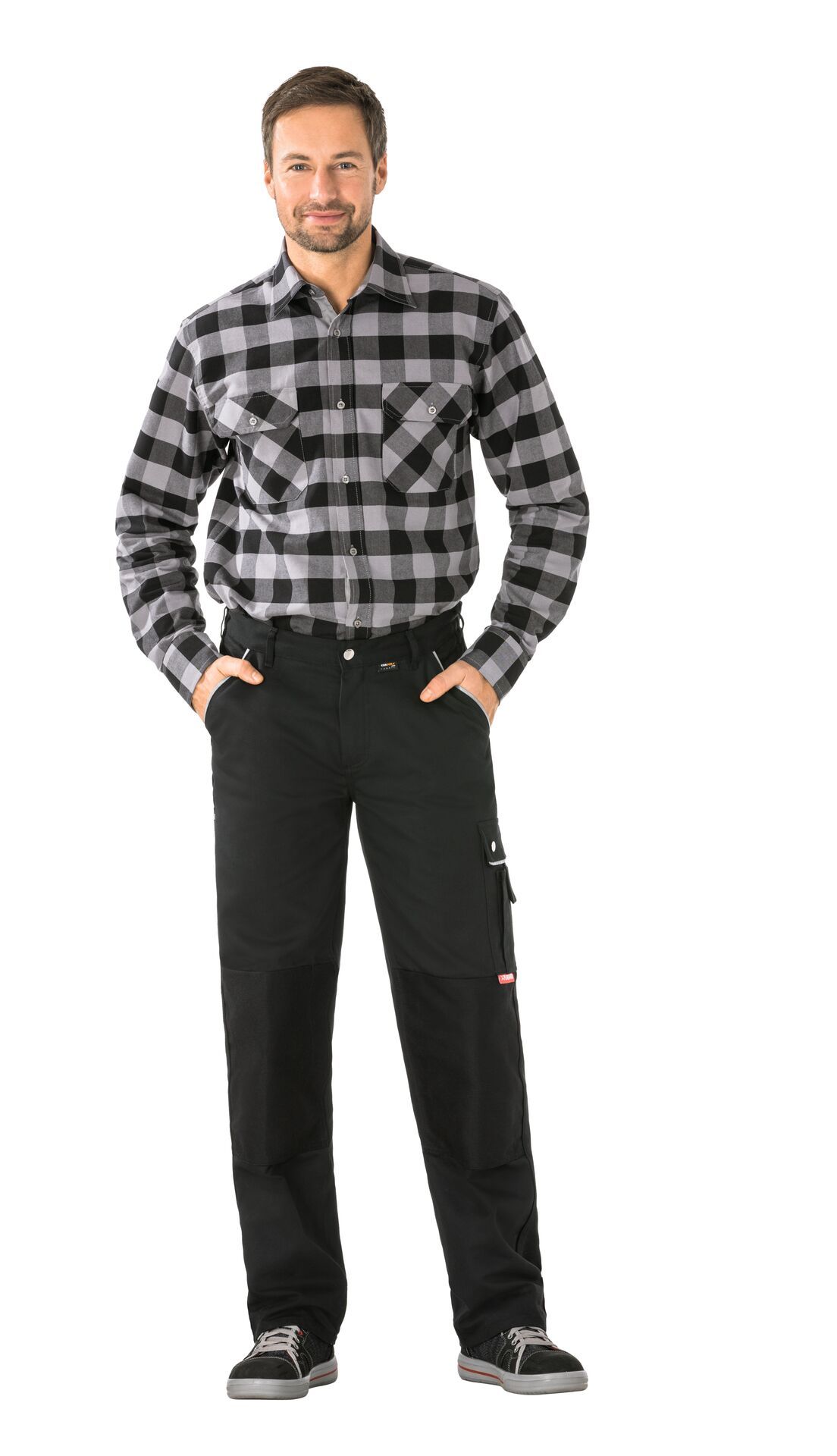 Planam Bundhose Canvas 320 schwarz/schwarz Gr. 24