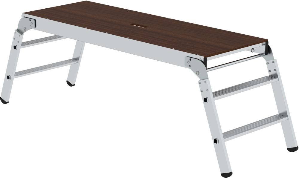 Alu-Arbeitsdiele Plattform B1700xT600 mm Plattformhöhe 0,69 m Arbeitshöhe bis 2,70 m