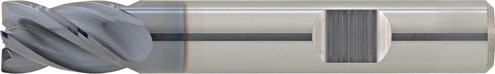 Schaftfräser VHM HPC kurzTiAlN Typ INOX Z4 Eckfase35/38Grad Schaft HB Werksnorm 3mm FORMAT