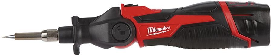 Akku-Lötkolben M12SI-201C Milwaukee 1x12,0 V 2,0 Ah Ladegerät C12 C Koffer