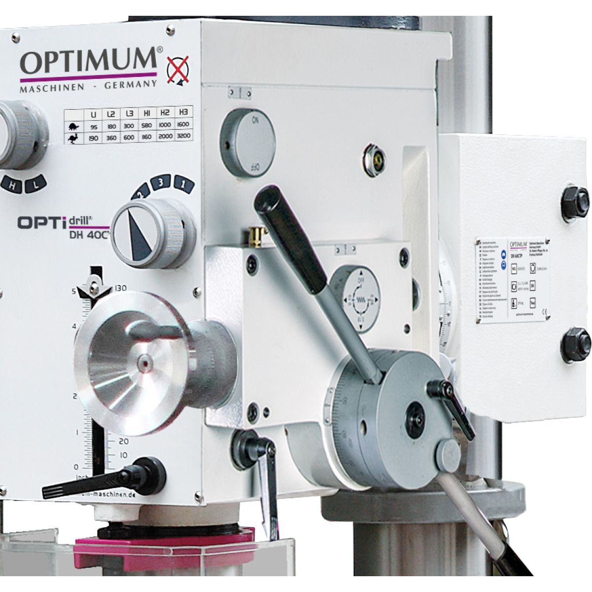 Säulen-Getriebebohrmaschine Optimum OPTIdrill DH 40CT