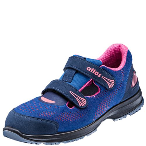 Atlas GX 165 Sicherheitssandale S1P ESD, Blau, Gr. 35, Weite 10