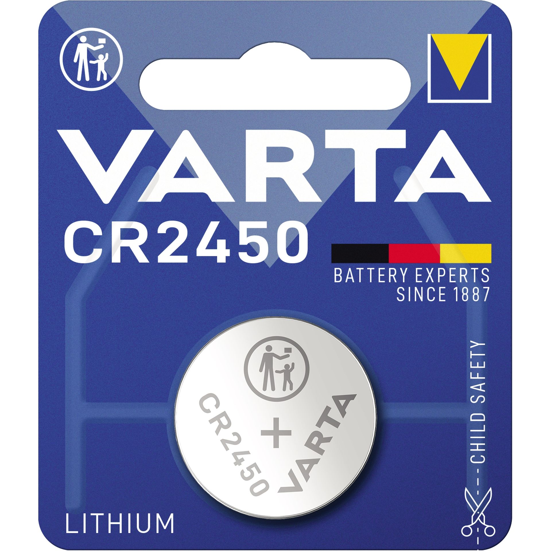 Batterie CR-2450 3,0V 570mAh