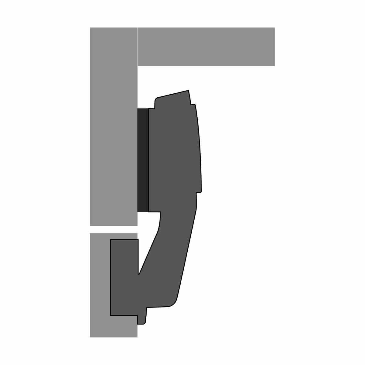 Topfband Sensys 95°/Vorg.Stoll.Einl. Fix