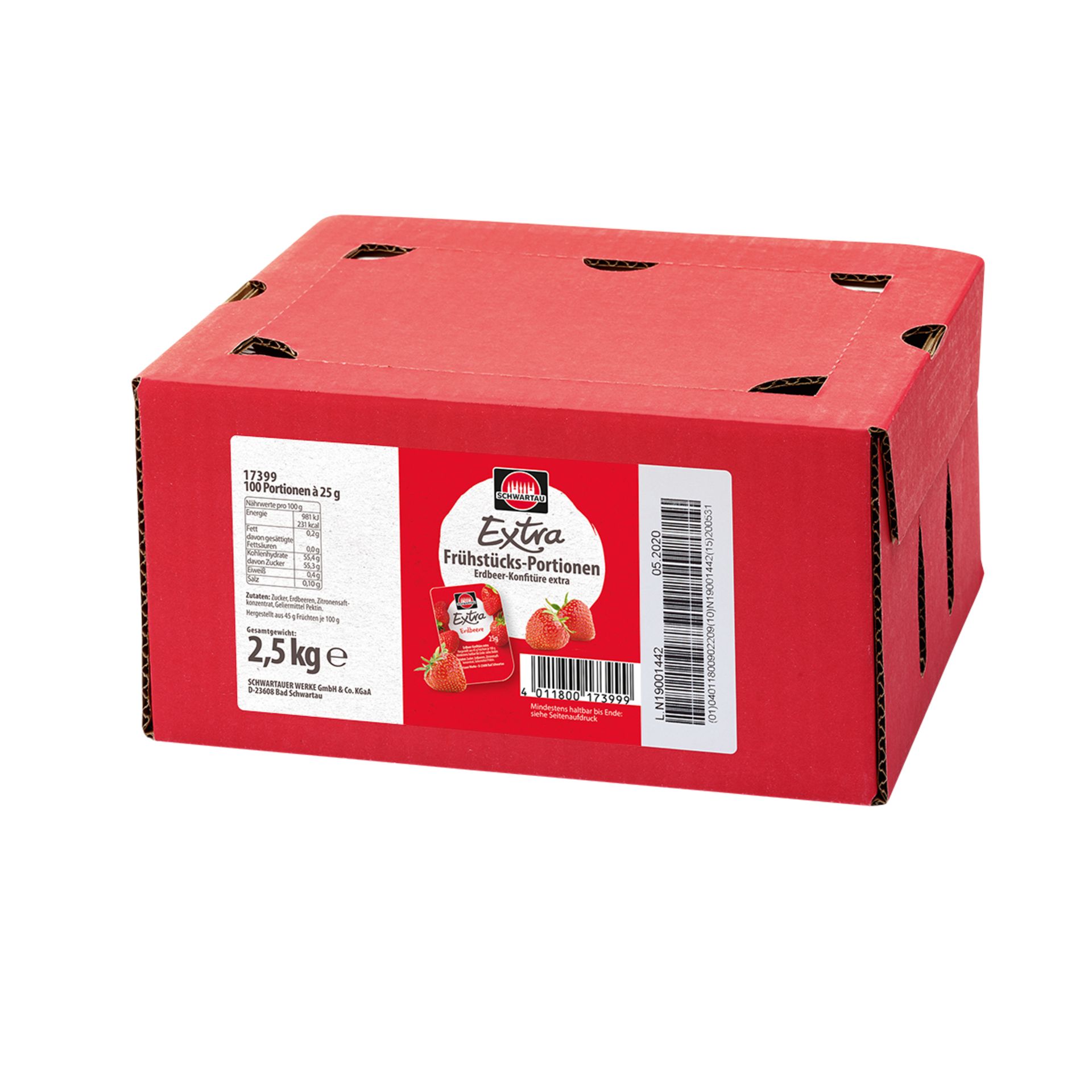 Konfitüre Extra Erdbeer 25g 100St