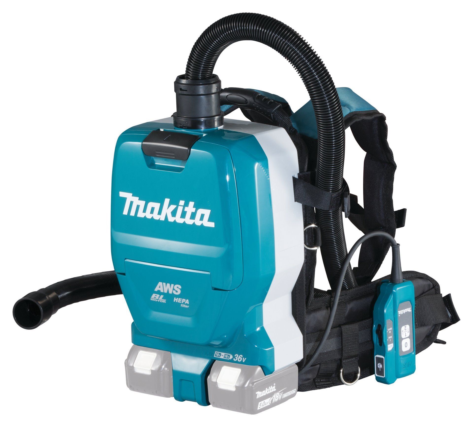 Makita Akku-Rucksack Staubsauger DVC265ZXU