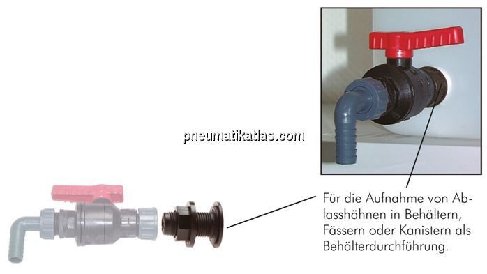 Behälterdurchführung G 1/2" (AG), PP