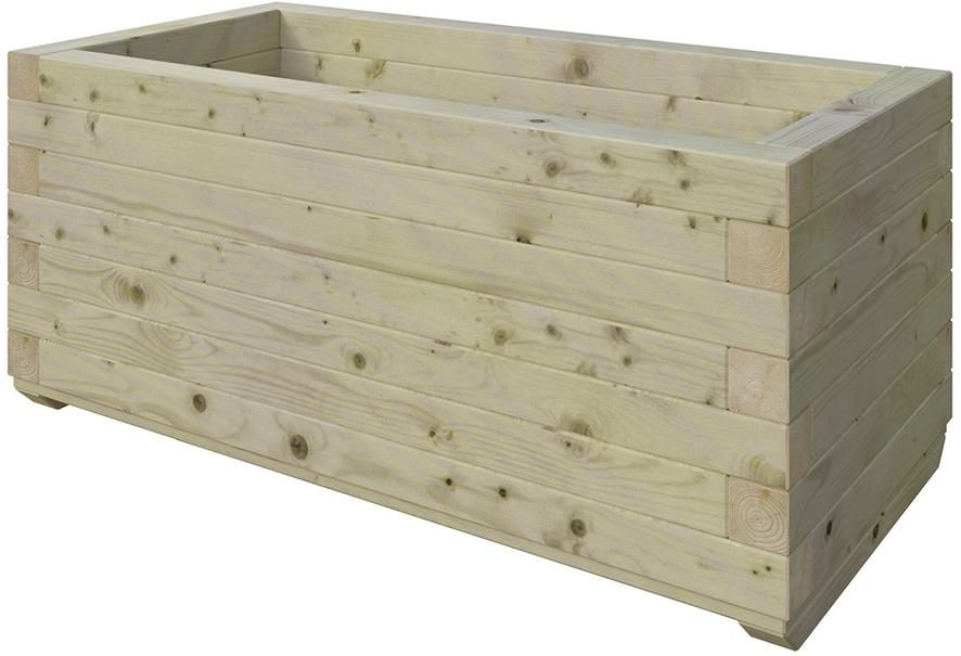 PAUL Blumenkübel Rechteck80x40x35cm, kdi-grün KH 45/45mm mit Folieneinsatz